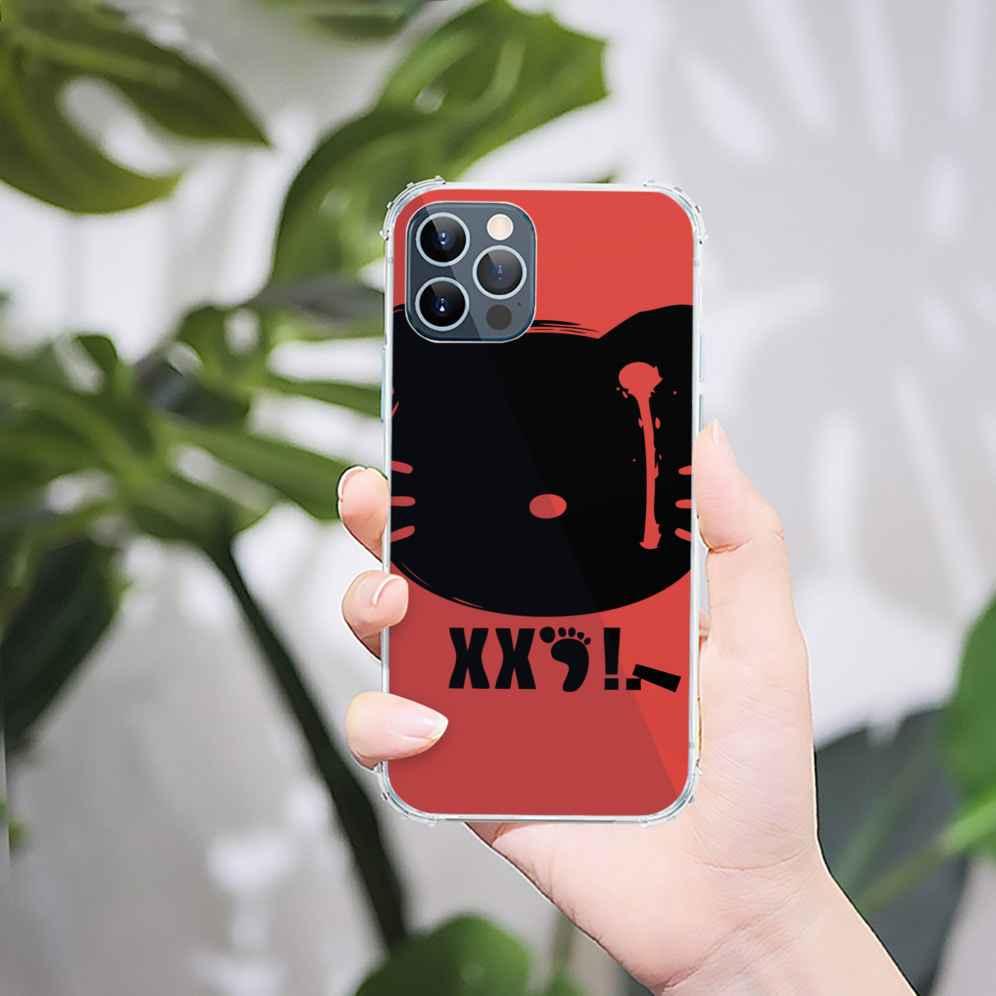 （画像用） Hello Kitty ハローキティ 【iPhone 12シリーズ対応】透明スマホケース（クリアソフトケース）